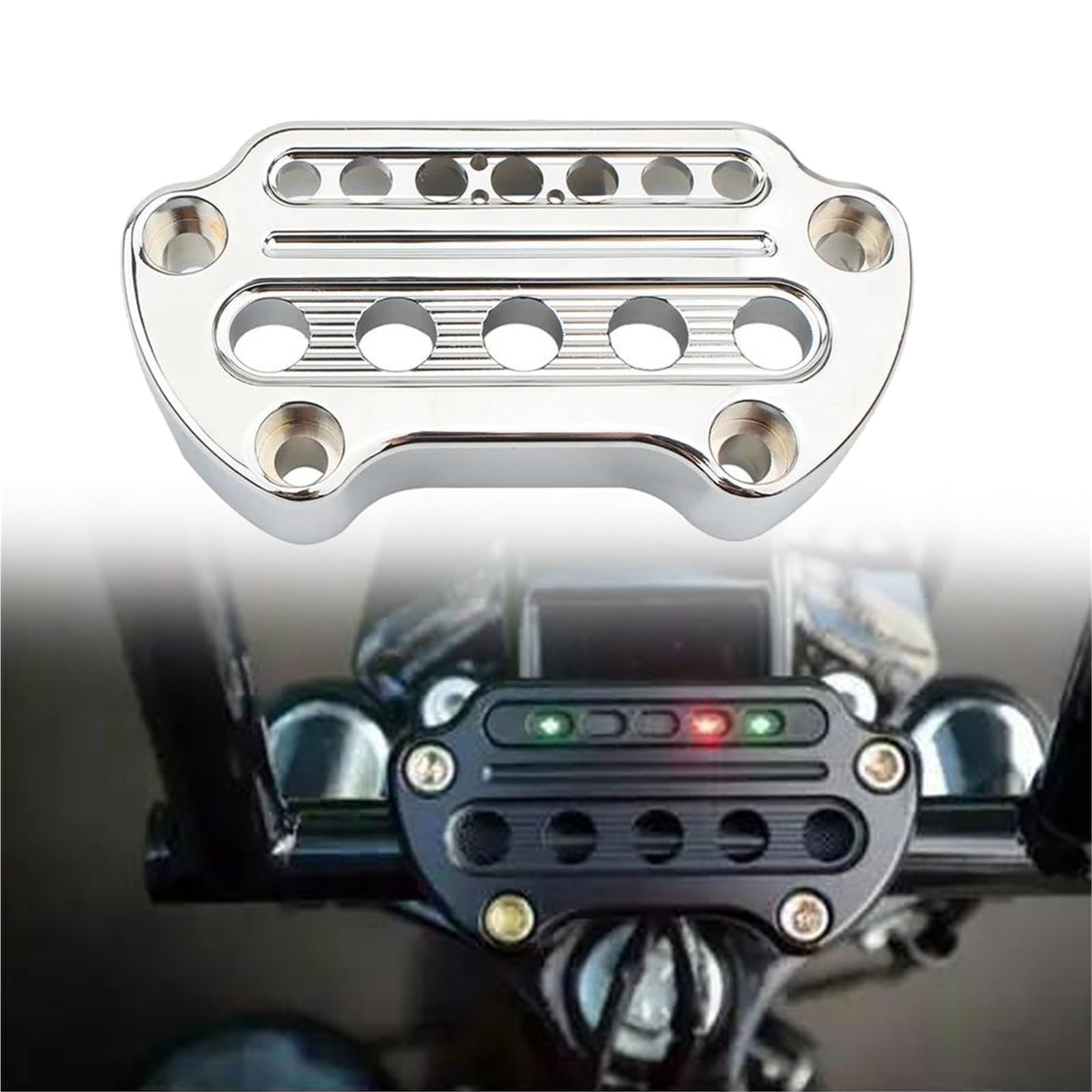 Support de pinces de guidon de moto usiné en aluminium pour Sportster 883 XL