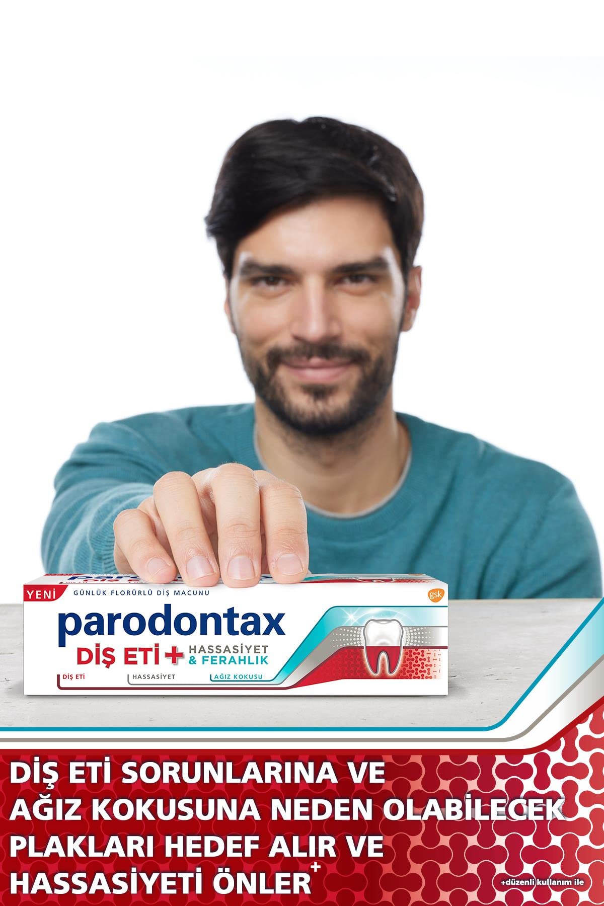 Parodontax Diş Eti + Hassasiyet & Beyazlatıcı Diş Macunu 75 ml