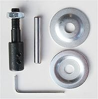 Vista 2 de Adaptador de eje de extensión de eje de eje roscado para pulir muelas abrasivas de banco (1 juego)