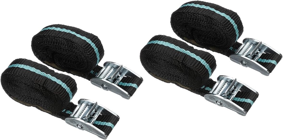 iapyx ® Set of 4 Ratchet Tie-Down Straps Lashing Straps 2.5 m, Quick-Release Fastener