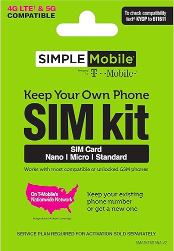 Kit de tarjeta SIM prepagada móvil simple (red 4G LTE) disponible en Yaxa Guatemala