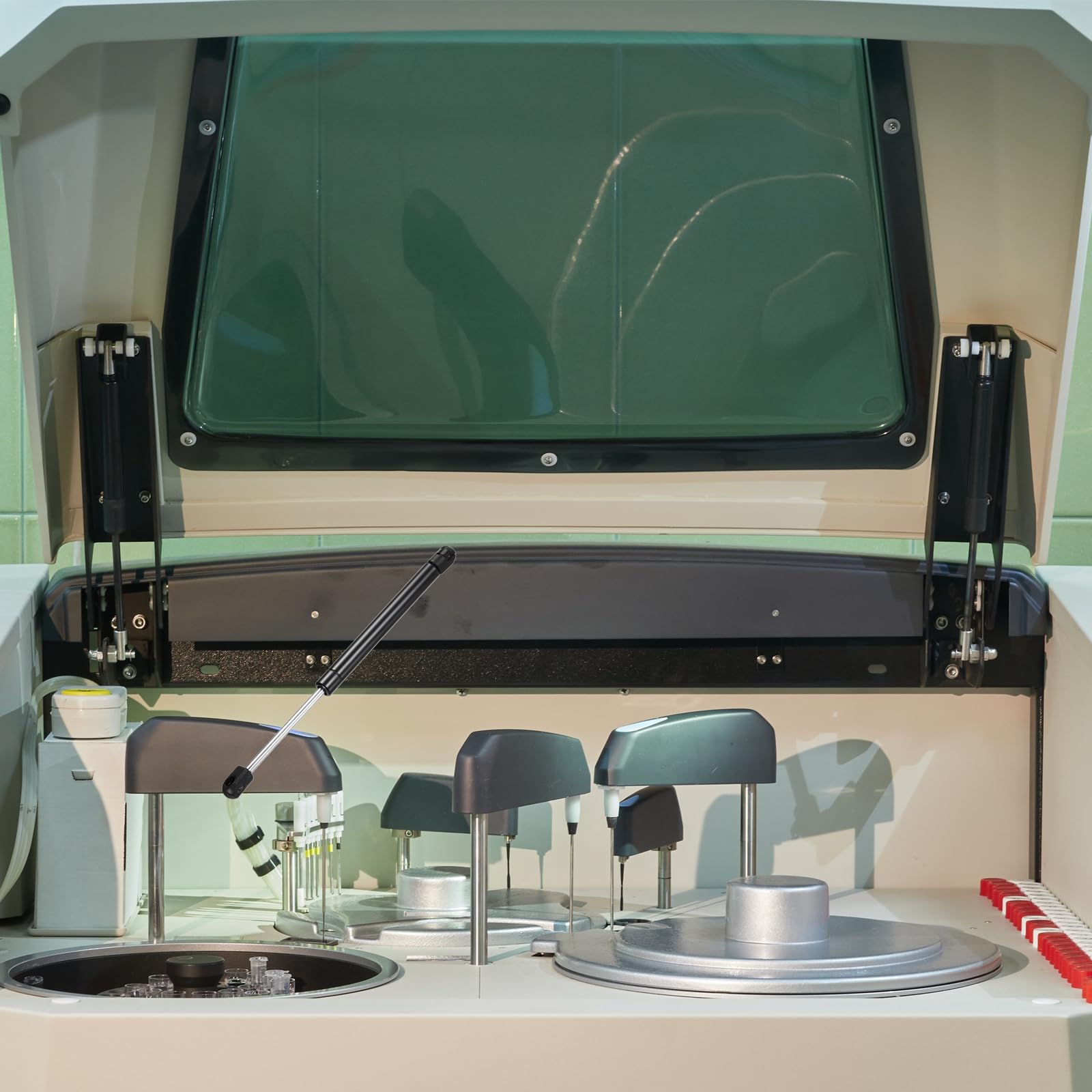 sourcing map Lot de 2 vérins à gaz de 33 cm, 9,1 kg/89N, ressort de levage pour porte de camion, porte d'armoire de camping-car, fenêtre de bateau, couvercle de boîte à outils, armoire de rangement