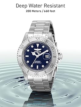 Amazon.com: Invicta 40mm Men's Pro Diver Blue Dial Silver