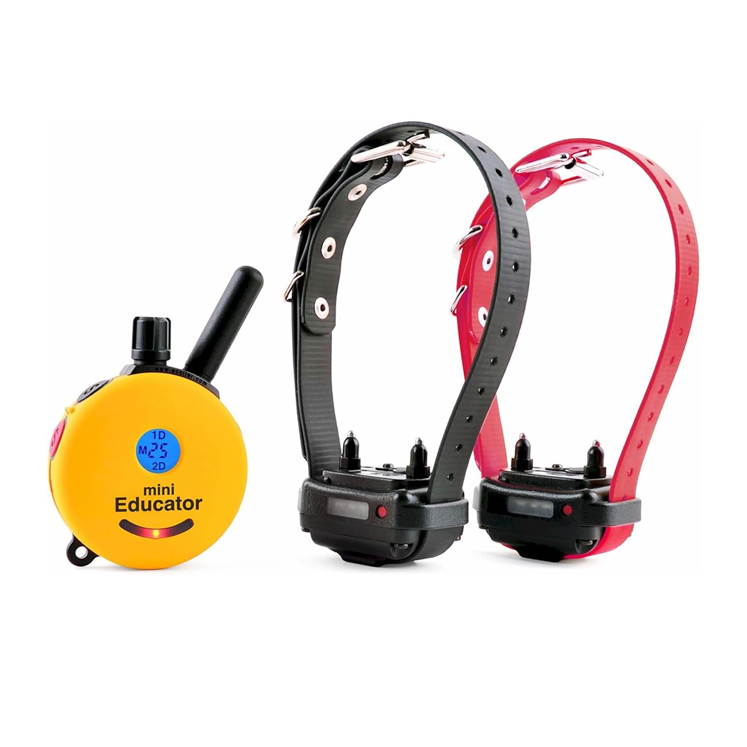 E-Collar Humane Dog Training Collar with Remote, 100 Safe Tapping Stimulation Levels, Night Light, Waterproof, Rechargeable, 1/2 Mile 2 Small-Medium Dogs, Yellow