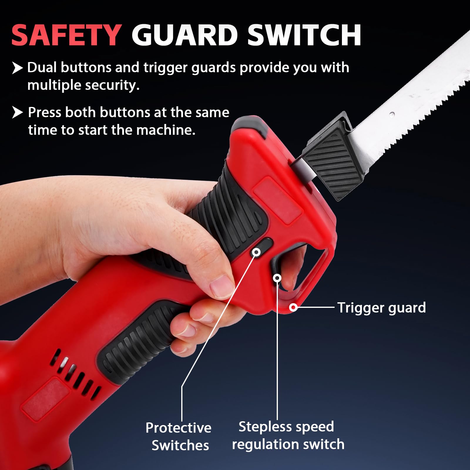 YUCHENGTECH Coltello da Filetto Elettrico per Pesce Coltello da Filettare a Batteria con 4 Lame in Acciaio Inossidabile, 2 Batterie Ricaricabili e Custodia per la Pesca, la Filettatura, L'outdoor