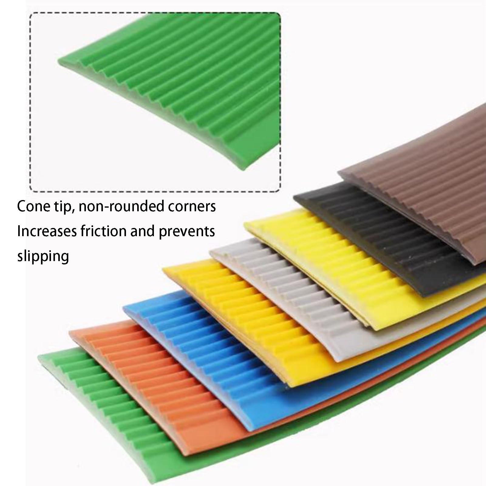 5 meter/10 meter Antislip traprandprofiel, zelfklevend, flexibele pvc