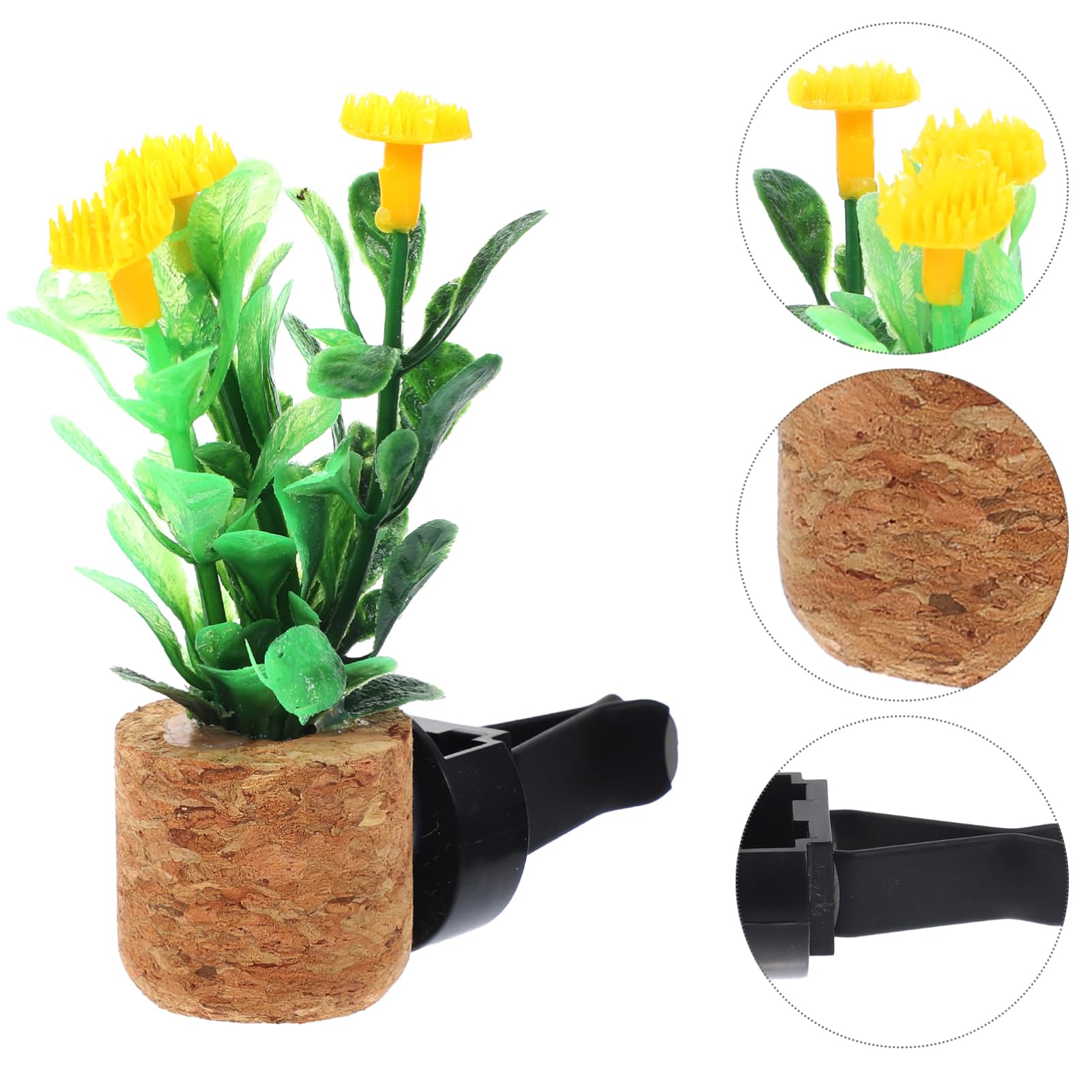 SOLUSTRE 5pezzi Profumatore Auto Con Clip Per Ventilazione Decorazione Creativa Per Veicolo Aromatizzante Simulato e Sughero Per Casa e Ufficio
