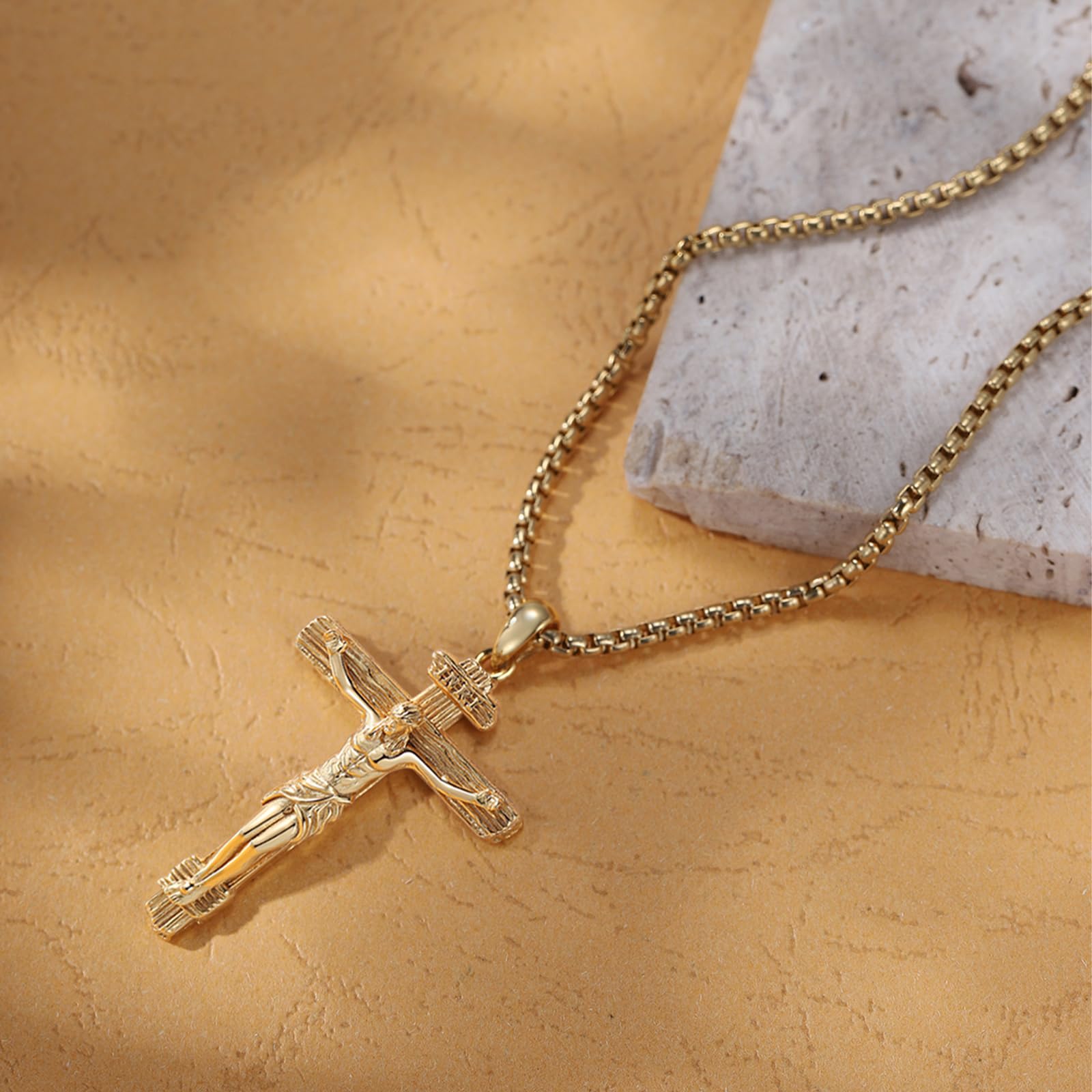 Heiliger Halskette| Heiliger Amulett Schmuck für Herren mit Edelstahlkette