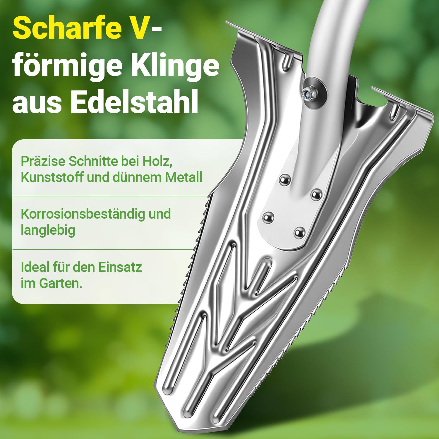 Bêche de drainage avec dents de scie, pelle de jardin pliable 120