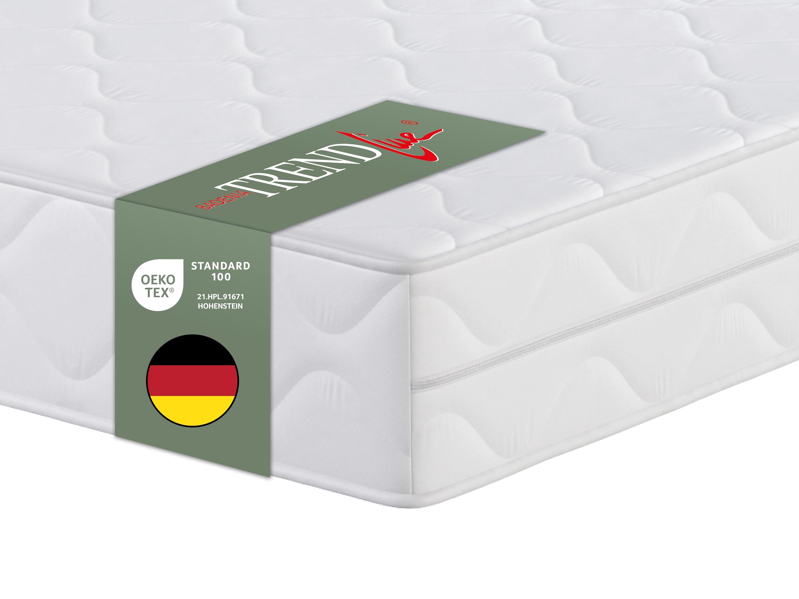 Badenia Trendline BT 100 2 in 1 Duo orthopädische 7-Zonen Komfortmatratze, Härtegrad 3 und 4, 80 x 200 cm, Öko-Tex Zertifiziert, produziert nach deutschem Qualitätsstandard