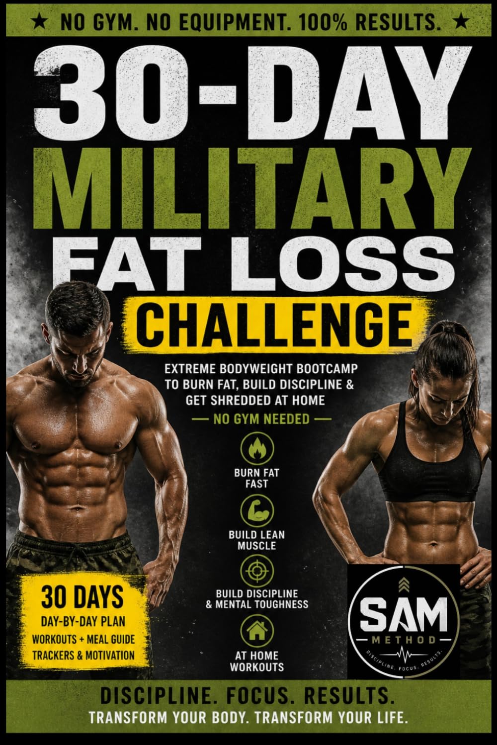 30-day military fat loss challenge: A complete 30-day transformation program built to burn fat, build discipline, and improve full-body conditioning using calisthenics, HIIT, nutrition, and recovery.