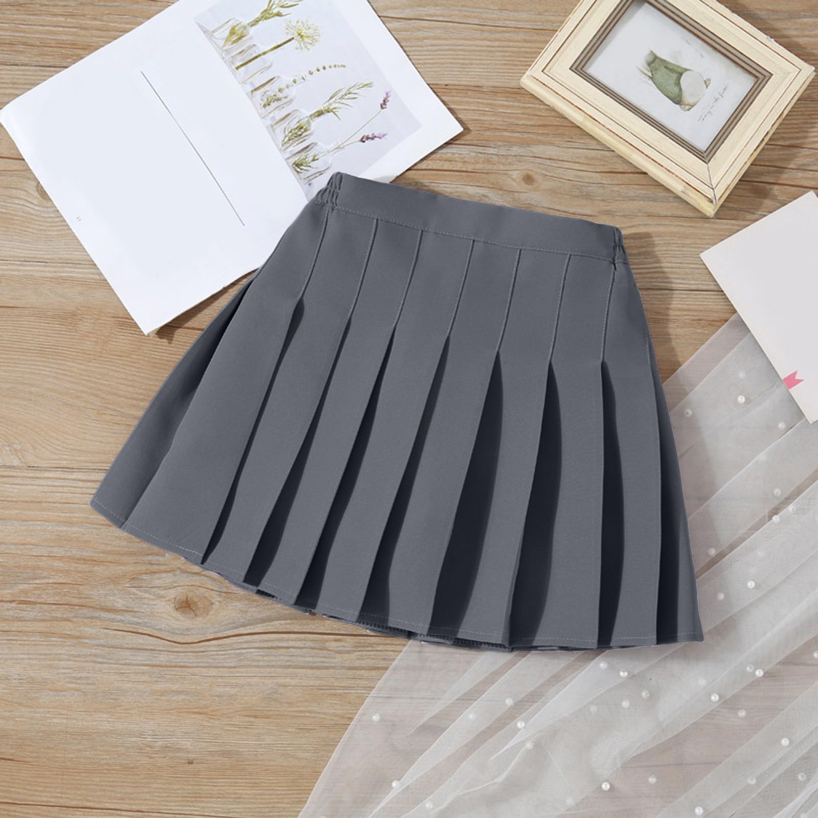 Générique Filles été Mode Taille Tennis plissé Jupe Mince décontracté Mini Taille Jupe Mode Jupe Haute (GY2, 4-5 Years)