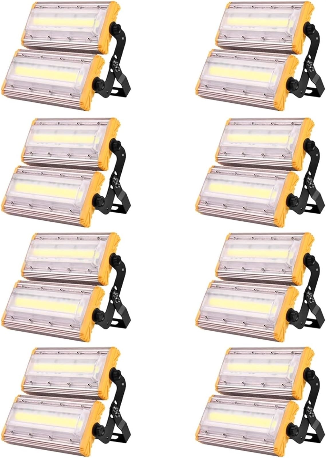 100W Led Floodlights Ip65 Waterproof Outdoor Security Lamp, 10000Lm Su,8 Pack