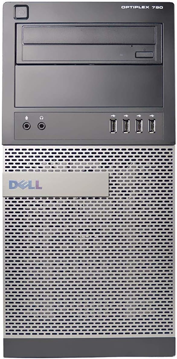 Dell Optiplex 790-MT Desktop PC, Intel Core i7, 16GB Memory, 256GB Solid State Drive, Windows 10, OD1-0234 (Renewed)