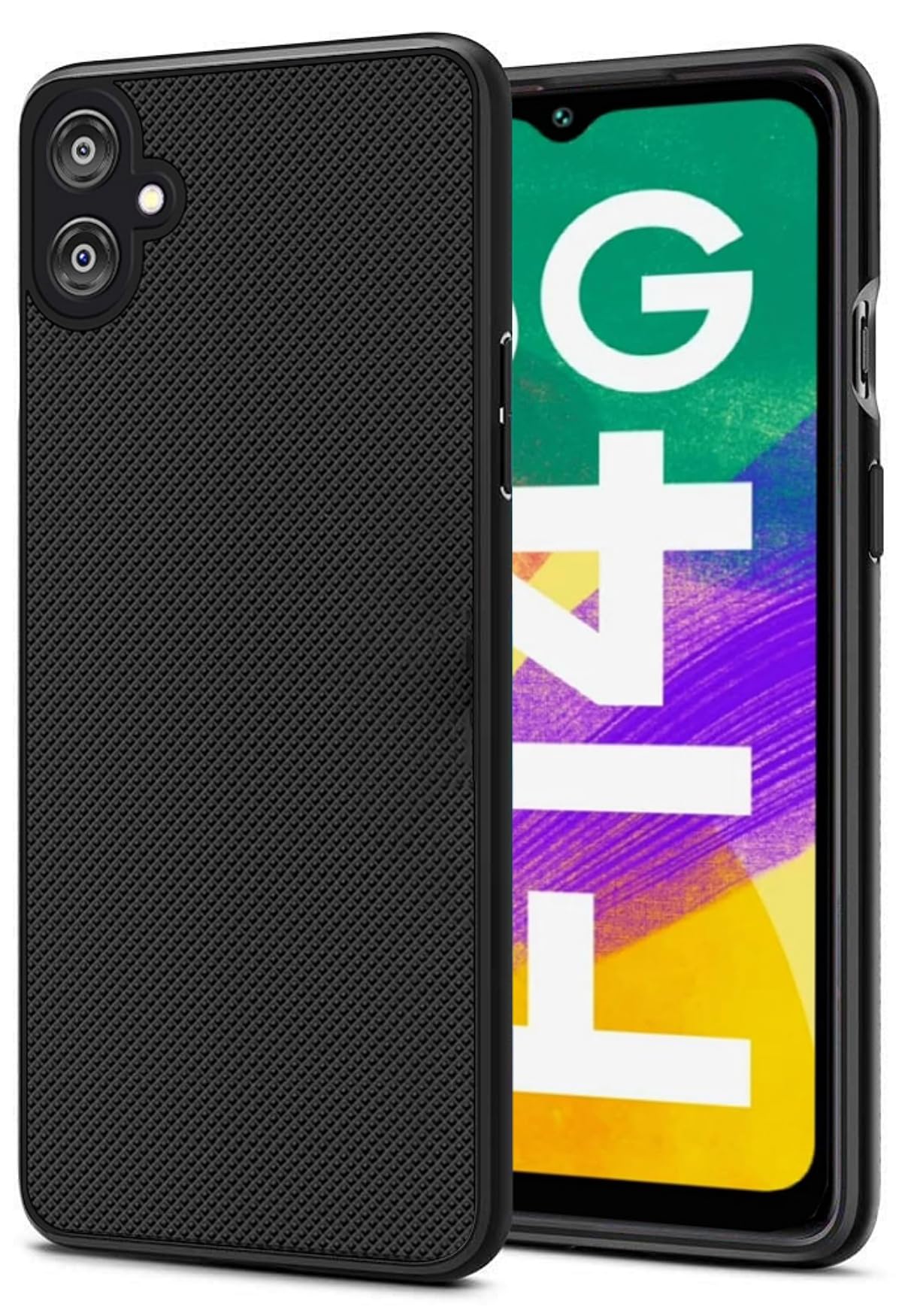 SHINESTAR Soft Silicone Frosted Air Dotted Case Cover Samsung Galaxy F14 5G | 360 Degree Camera Protection Bump Back Case Cover for Samsung Galaxy F14 5G - (Black) (B0CLKG7QN2) Amazon Price History, Amazon Price Tracker