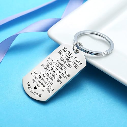 Miniatura 2 de Llavero para parejas, regalos de novio, regalos para novia, marido, esposa, llavero, regalo de San Valentín, regalos de Navidad para él y ella,