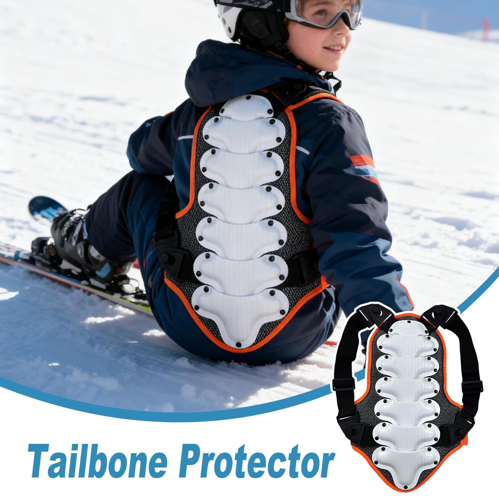 Cuscino di supporto per la schiena per pattinaggio artistico, snowboard, sci, ciclismo, equitazione, pallavolo, pattinaggio su ghiaccio
