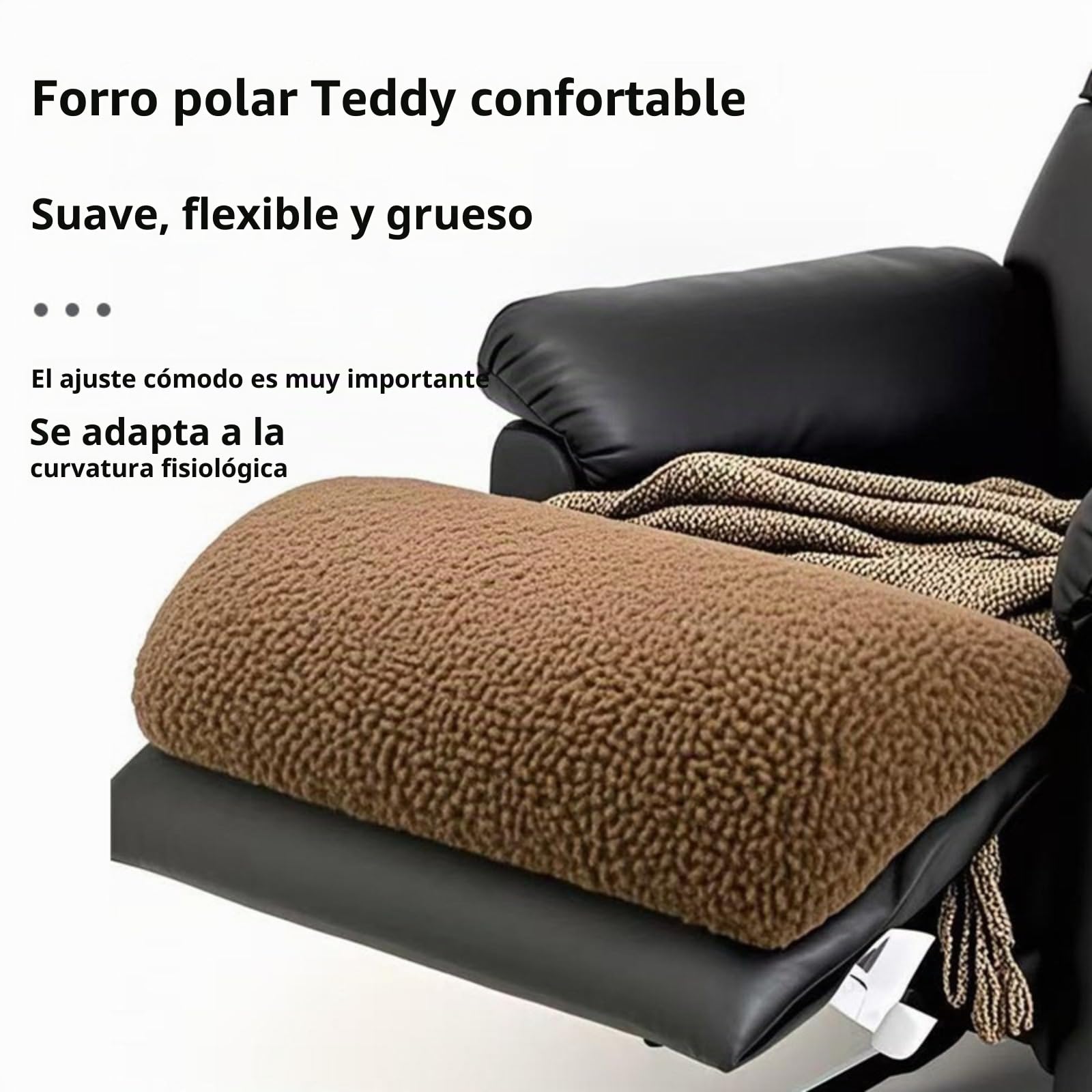 Genérico Cojín de pies para sillón Relax – Cojín para Pies De Reclinable, Reposapiés Mullido para sofá | de Confort con Memoria de Forma para elevar los, sofá, Cama y sillón