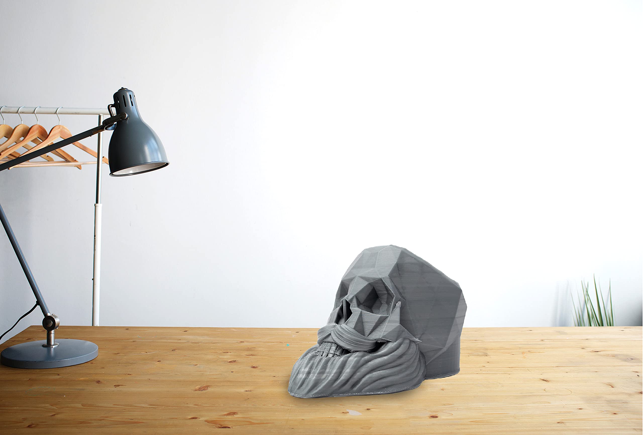 Multipurpose Beard Skull Organiser/can be Used as - Desk top Planter, Bathroom kit Holder/to Enhance the Look of Your Home and Decor (Beard Skull Organiser, Medium)-image-44
