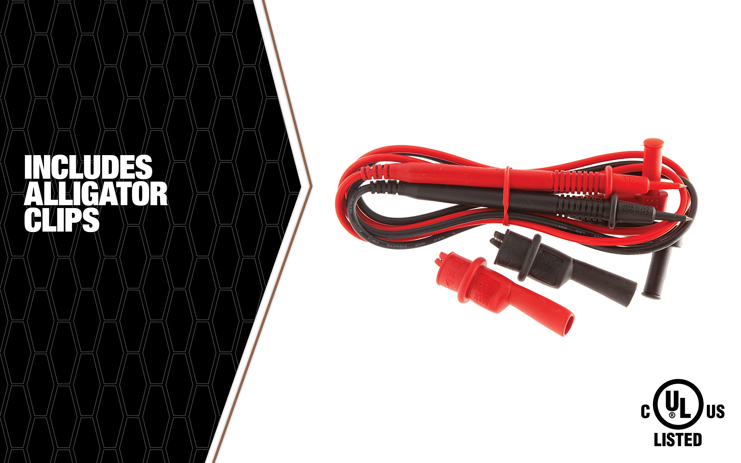 Southwire Tools & Equipment 60010S Cables de prueba de repuesto con pinzas de cocodrilo