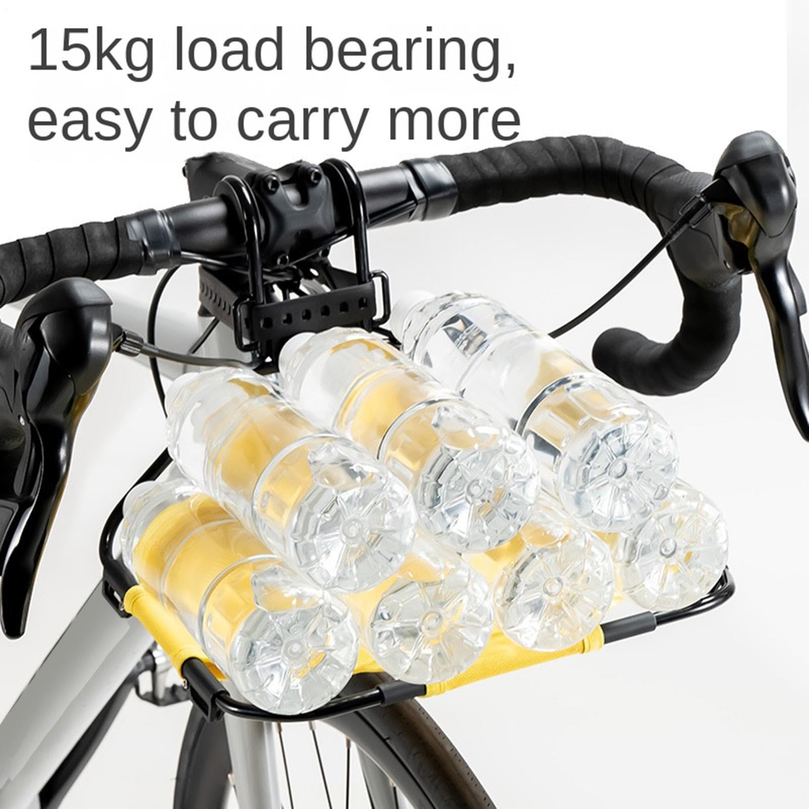 Fahrradgepäckhalter Abnehmbare Lenkerstütze | Fahrrad-Packtaschenträger Für Mountainbiking Dirt Cycling Cruiser Reise Aufbewahrung Korb Tasche Transport tägliches Pendeln