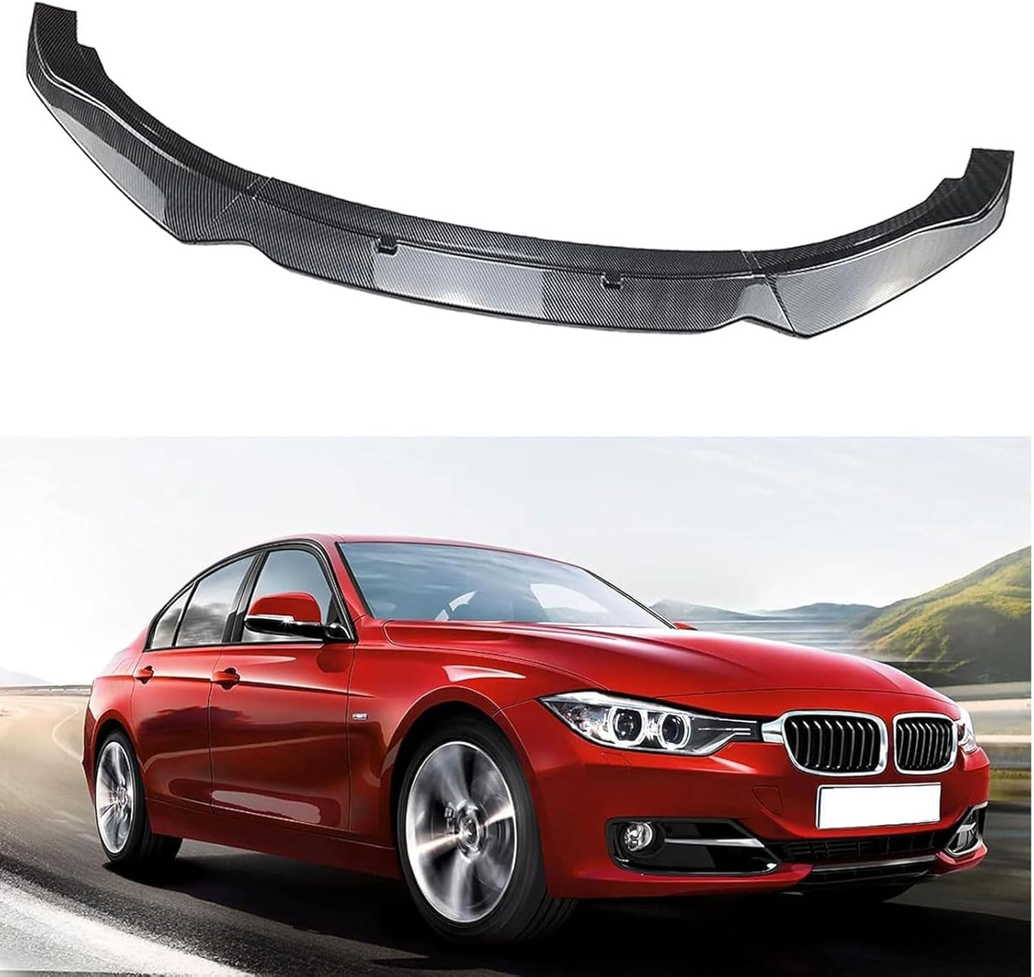 Car Front Bumper Air Dams for BMW 4 Series F32 F33 420 430 435 440 2013-2020 Tuning,Splitter Fit Lower Chin Spoiler Lower Valance Panel Splitter Fit Protection Body Kit