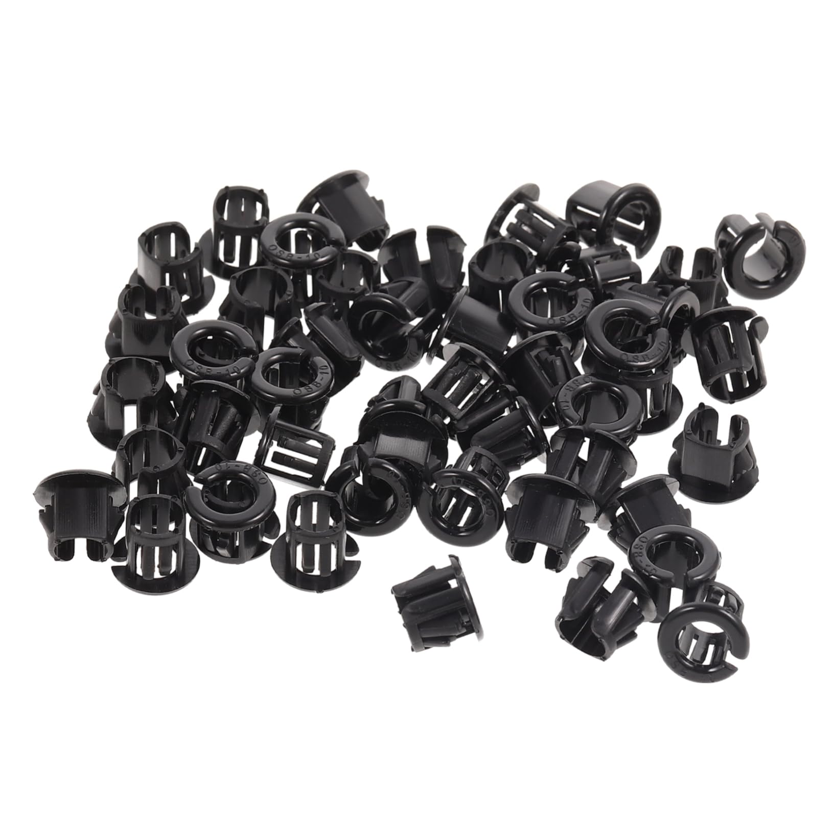FUNOMOCYA Insulated Cable Snap Bushing Grommets 50pcs Round Snap Bushing for Power Supply and Cord Outlet