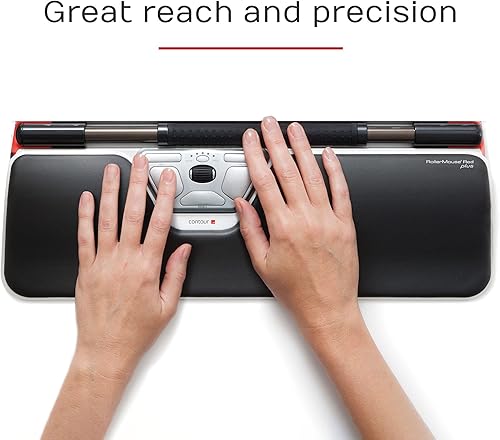 Miniatura 4 de Contour Design RollerMouse Red Plus con cable  Ratón ergonómico con cable para uso en computadora portátil y de escritorio  Ratón ambidiestro sin