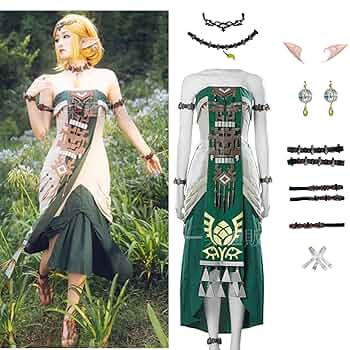 次元電台　ゼルダの伝説 黄昏の姫　コスプレ衣装　ウィッグ追加可 次元電台 ゼルダの伝説 ゼルダ姫 コスプレ衣装 ウィッグ・靴追加