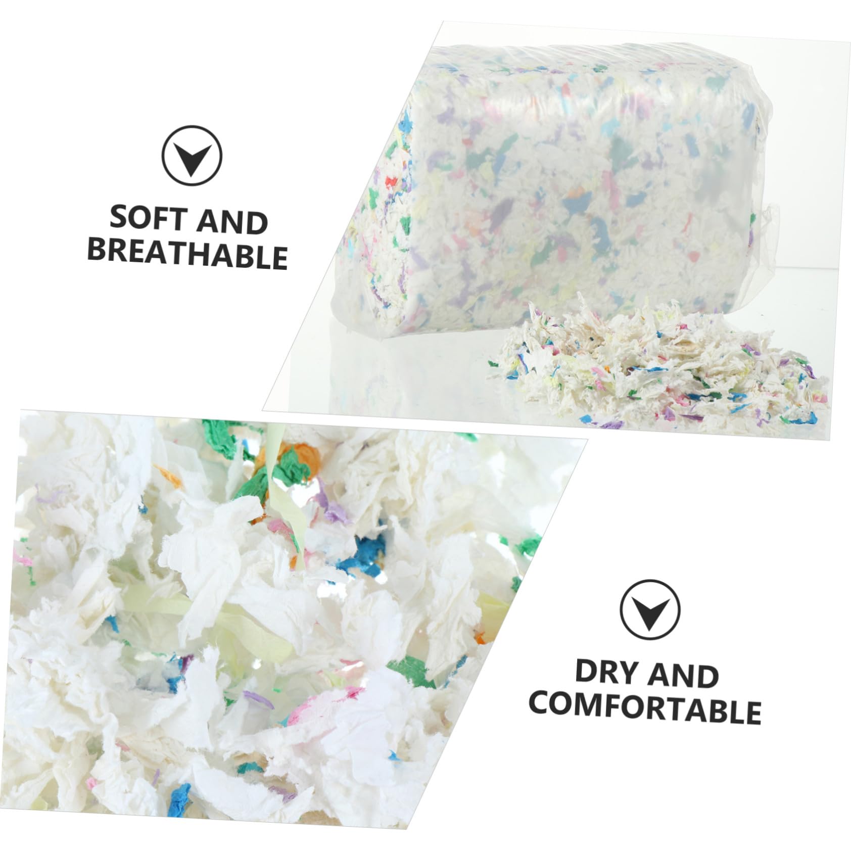 Letto Assorbente per Piccoli Animali Carta Super Assorbente 450g, Previene umidità e Odori per Conigli e Gerbilli in Gabbia