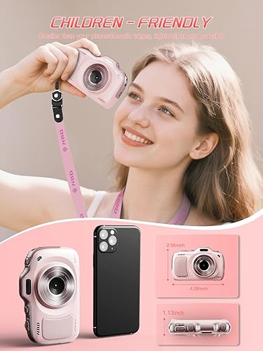 Miniatura 5 de Cámara digital True 4K de 64 MP con enfoque automático de zoom de 16X, cámara de vlogging para principiantes con tarjeta de 32 GB, modo belleza,