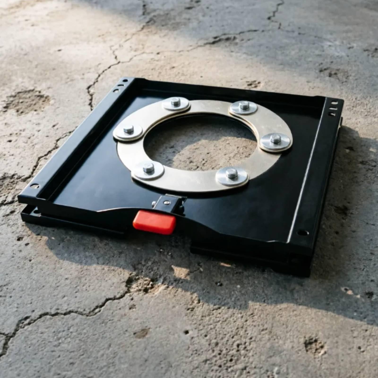 Qianly Base Girevole Regolabile Piastra in Metallo per Installatori, Furgone