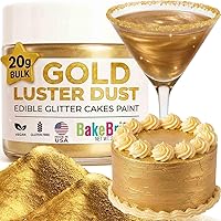 Vista 1 de Polvo brillante, polvo dorado comestible, polvo dorado brillante, decoración de pasteles comestibles, polvo dorado para pasteles, polvo de brillo