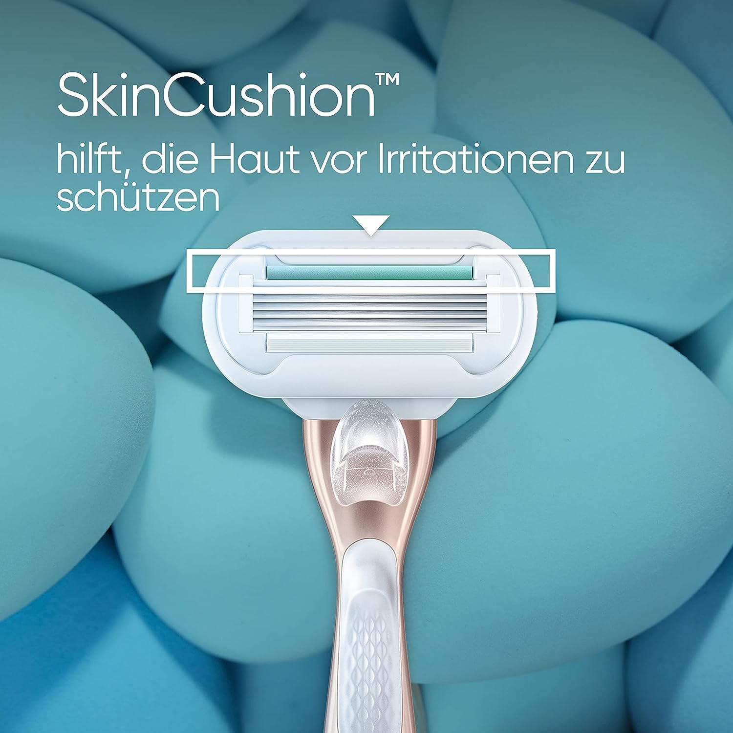 Gillette Satin Care Intimpflege Rasiergel Damen (200 ml), Gel Aloe Vera und Venus Deluxe Smooth Sensitive Rasierer Damen, Damenrasierer + 9 Rasierklingen mit 5-fach Klinge, Geschenk für Frauen
