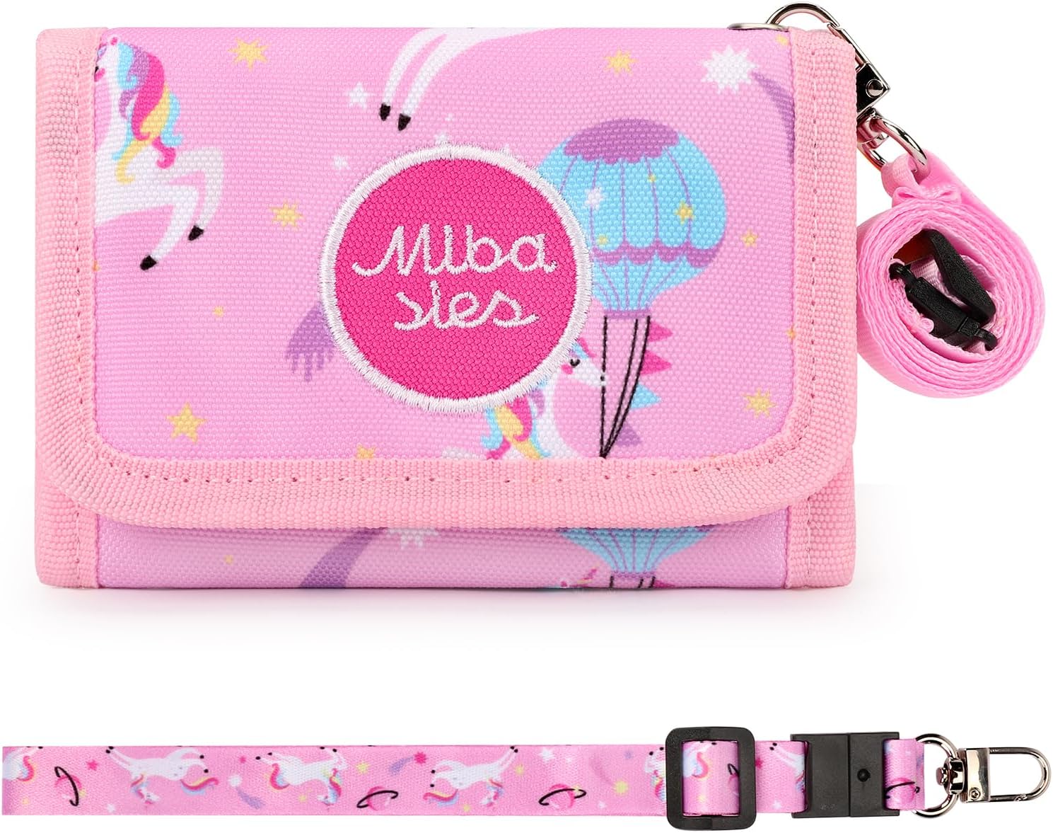 mibasies Kids Wallet for Girls age 38, Trifold Unicorn