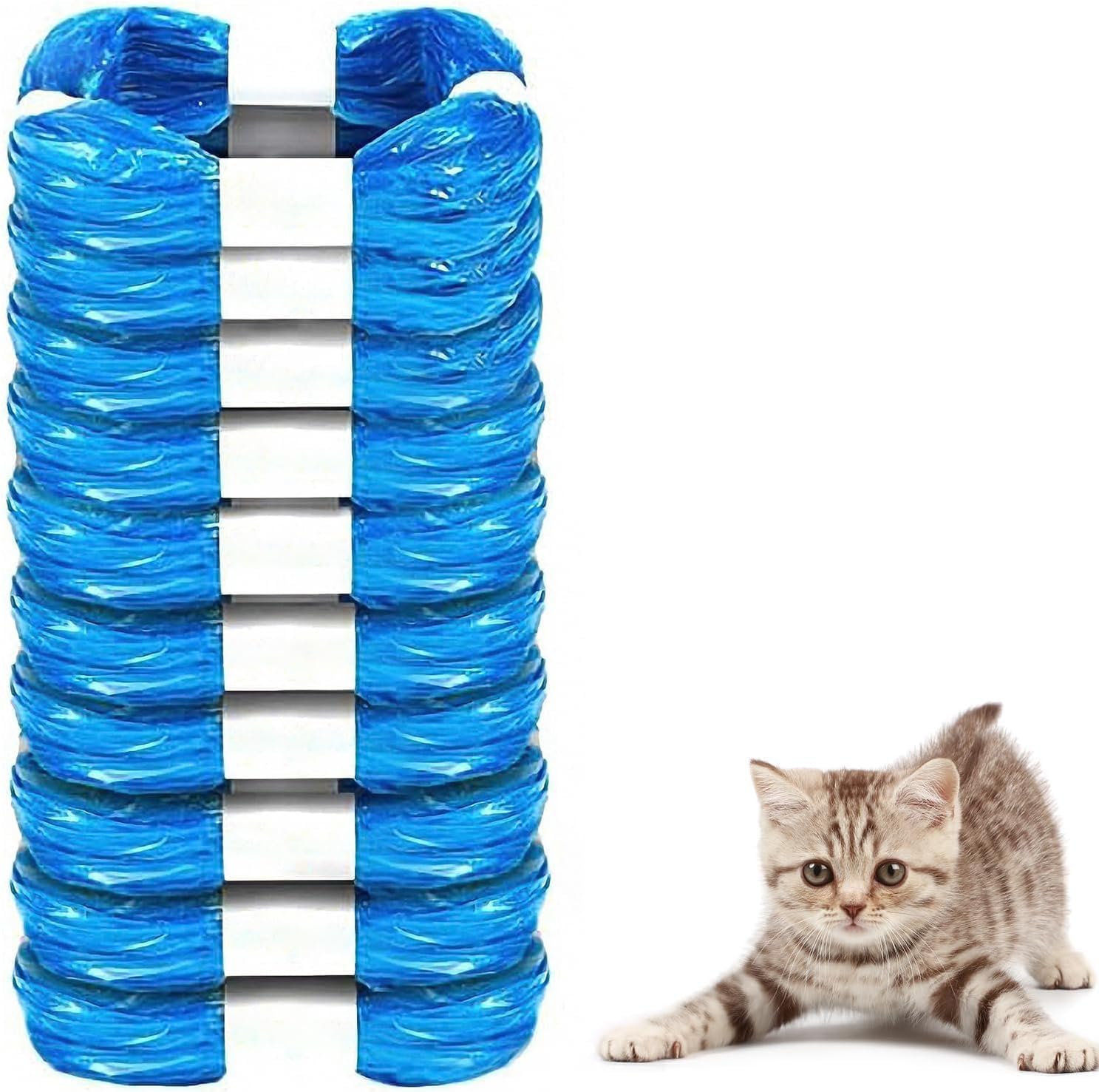 Bolsa de repuesto para arena para gatos, 10 unidades de repuesto para basura de gato Genie compatible con tu repuesto de arena Genie (no incluye cartucho) (azul, 4,5 m)