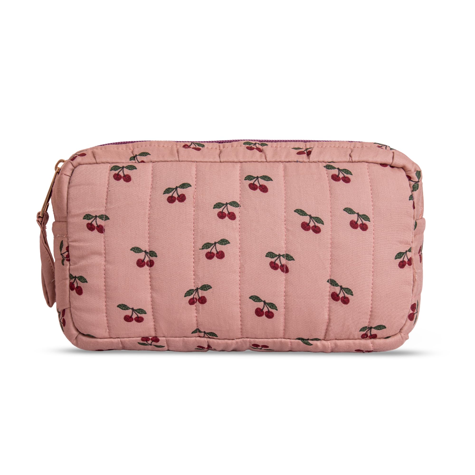 Cotton Travel Pouch Storage Bags for Cosmetics Accessories Travel Essentials Shaving Jewelry Coin Purse Holder Pencil Packet Men and Women (Cherry Bloom (Pink), 23 × 15 × 5.5 CM)-image-11
