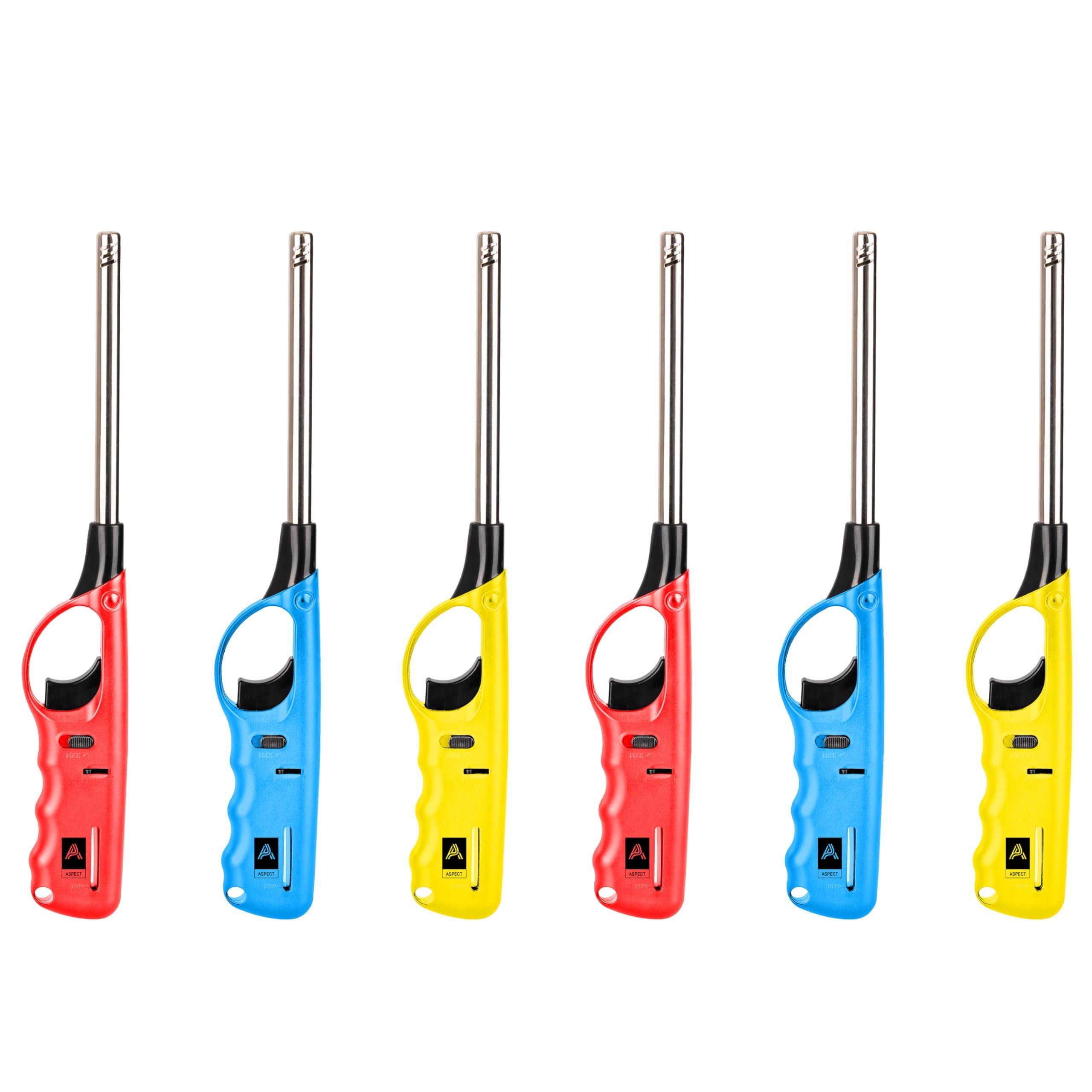 Aspect Assorted Pack Of 6 Bbq Kitchen Lighters Gun Shape Lighters