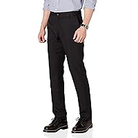 Amazon Essentials Pantaloni Eleganti Aderenti Piatti sul Davanti Uomo