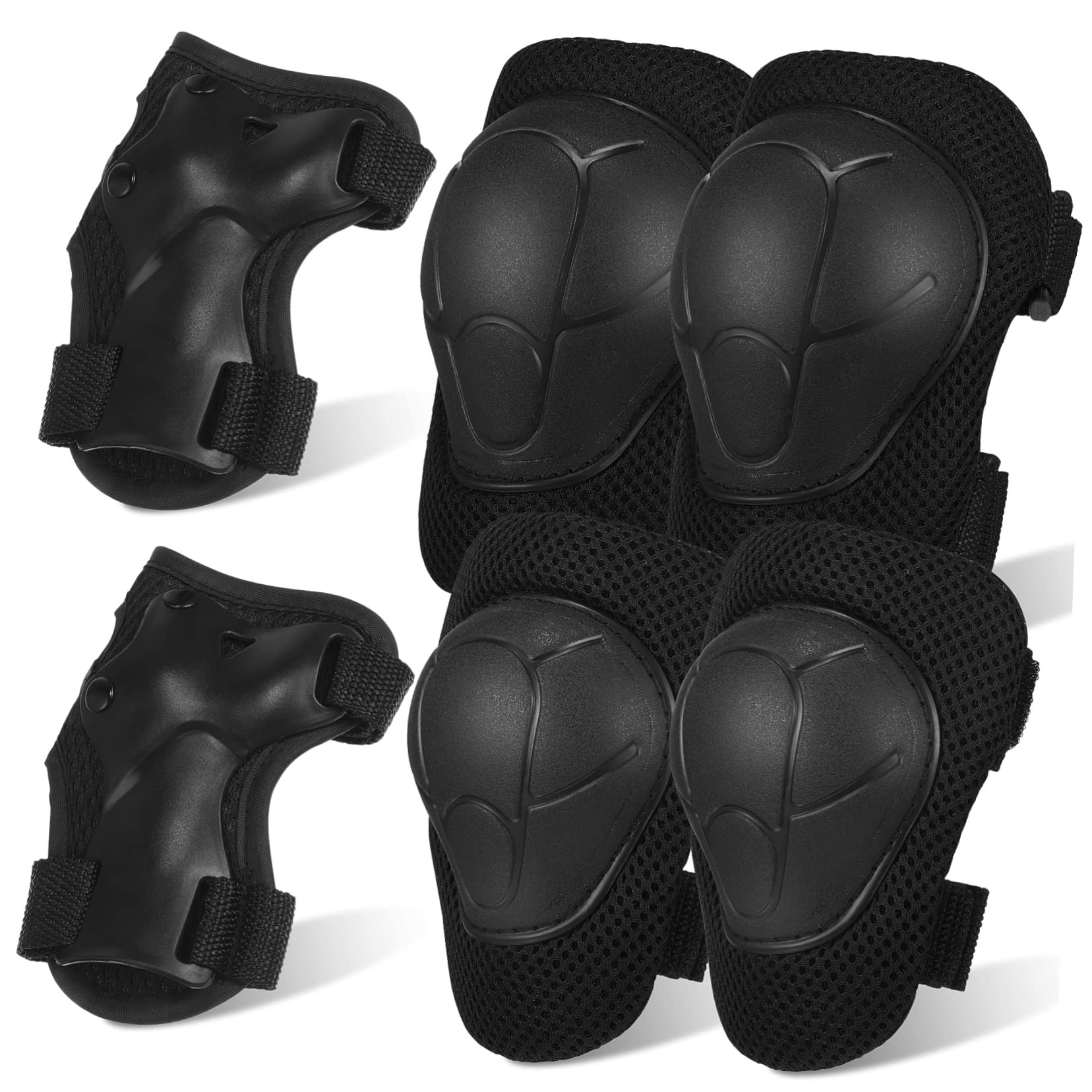 FRCOLOR Skating Knee Pads Elbow Wrist Guards Set Child Protective Gear for Cycling Inline Skating Biking