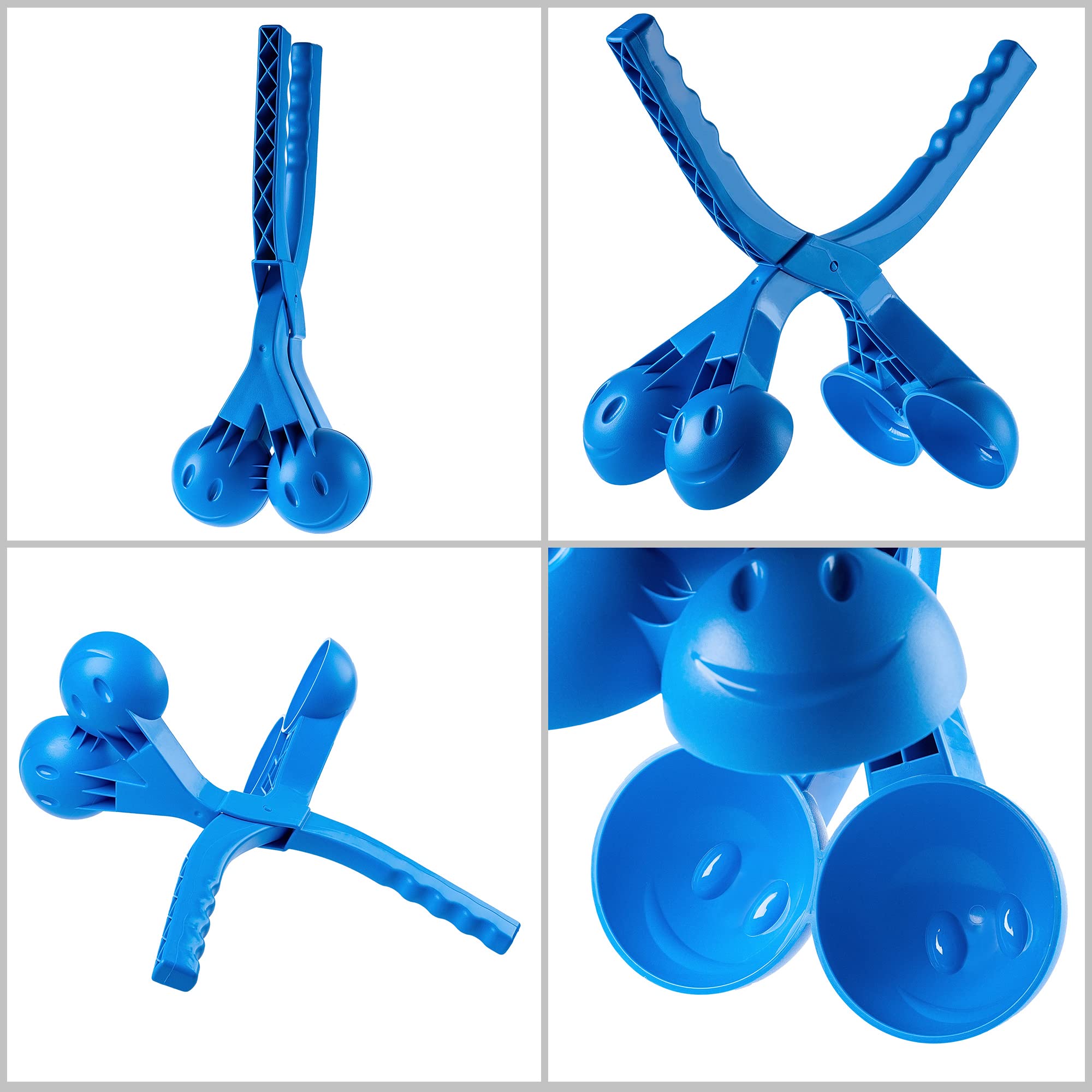 Materiel Pour Snoezelen Lot De 5 Pinces à Boules De Neige - Et Cœurs - Jouet Hiver Extérieur Pour Enfants Formes Animaux