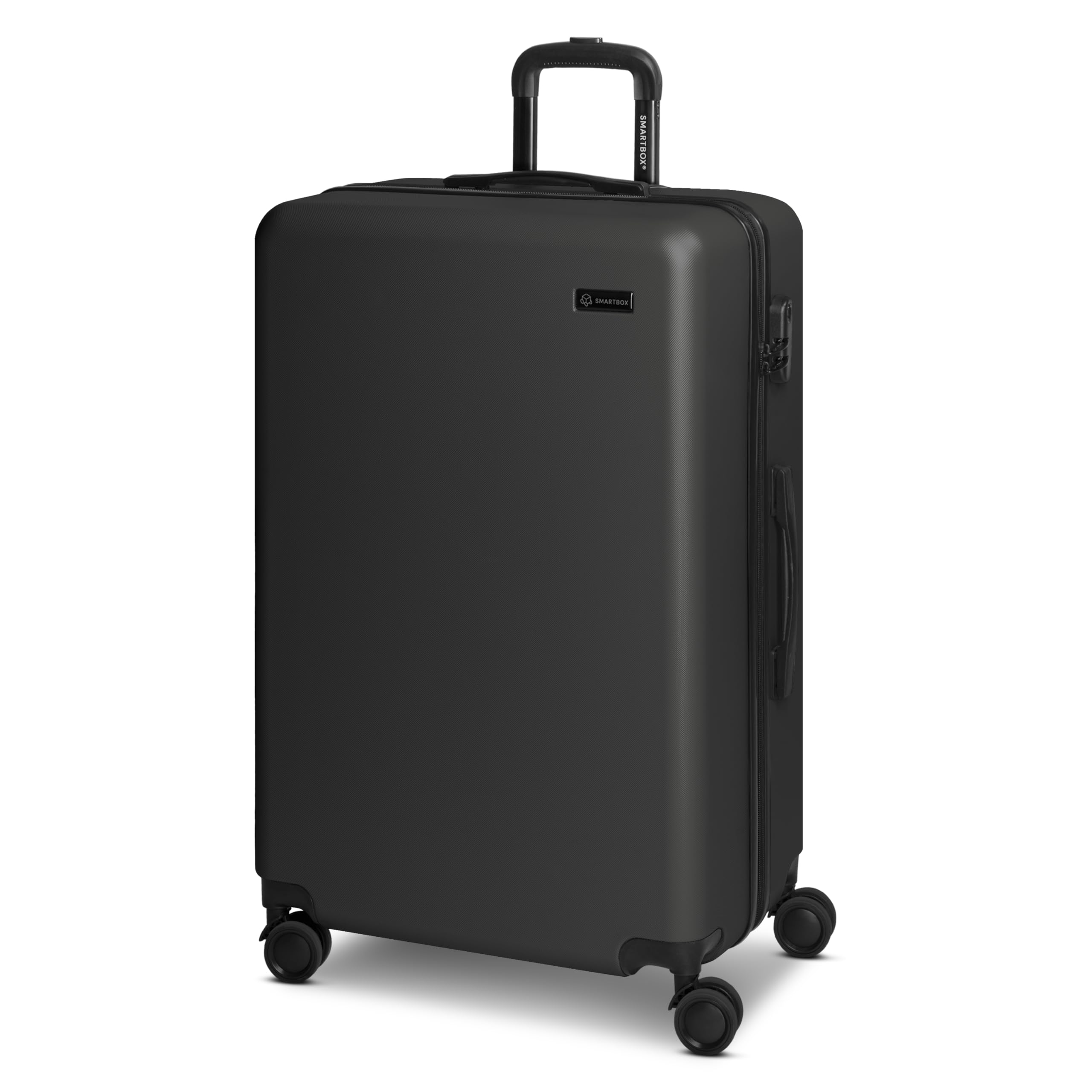 SMARTBOX Twarda walizka Edition 05 ABS 4 podwójne rolki, czarny, L, Klasyczny | Edycja 05, 6 kolorów, 3 rozmiary i zestaw 3 sztuk, twarda obudowa ABS, zamek szyfrowy