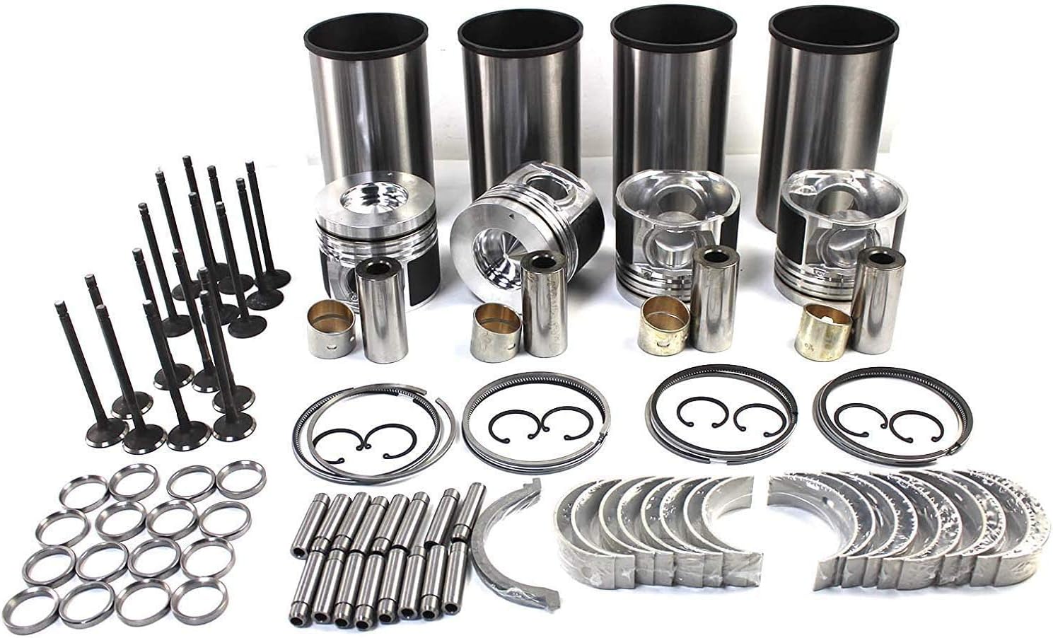 PANGOLIN 4HK1 Engine Rebuild Kit & Valve Set for Isuzu NPR NQR NRR GMC 5.2L Diesel Truck Aftermarket Parts