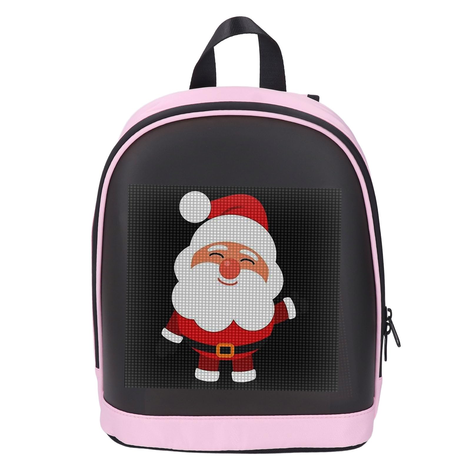 LED-Rucksack, Niedlicher 64x64 Vollfarbbildschirm Programmierbarer Laptop-Rucksack APP-Steuerung LED-Rucksack Texte Animationen Bilder anpassbare Anzeige DIY Mode Rucksack