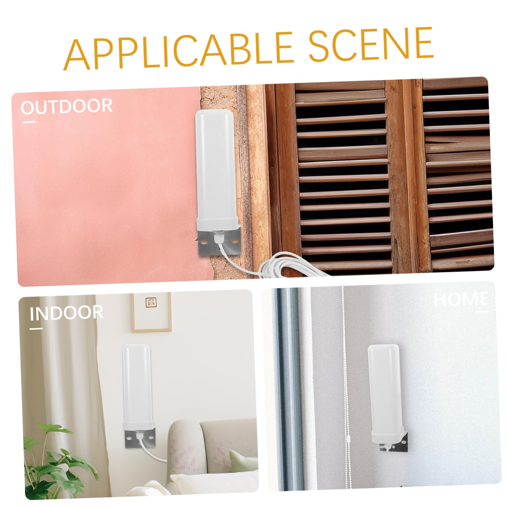 Alipis Antenne Omnidirectionnelle 3g 4g pour Routeur Extérieur, Signal Renforcé, Compatible Modem, Usage Intérieur et Extérieur, Polyvalente, Fréquence Complète, Couleur Grise