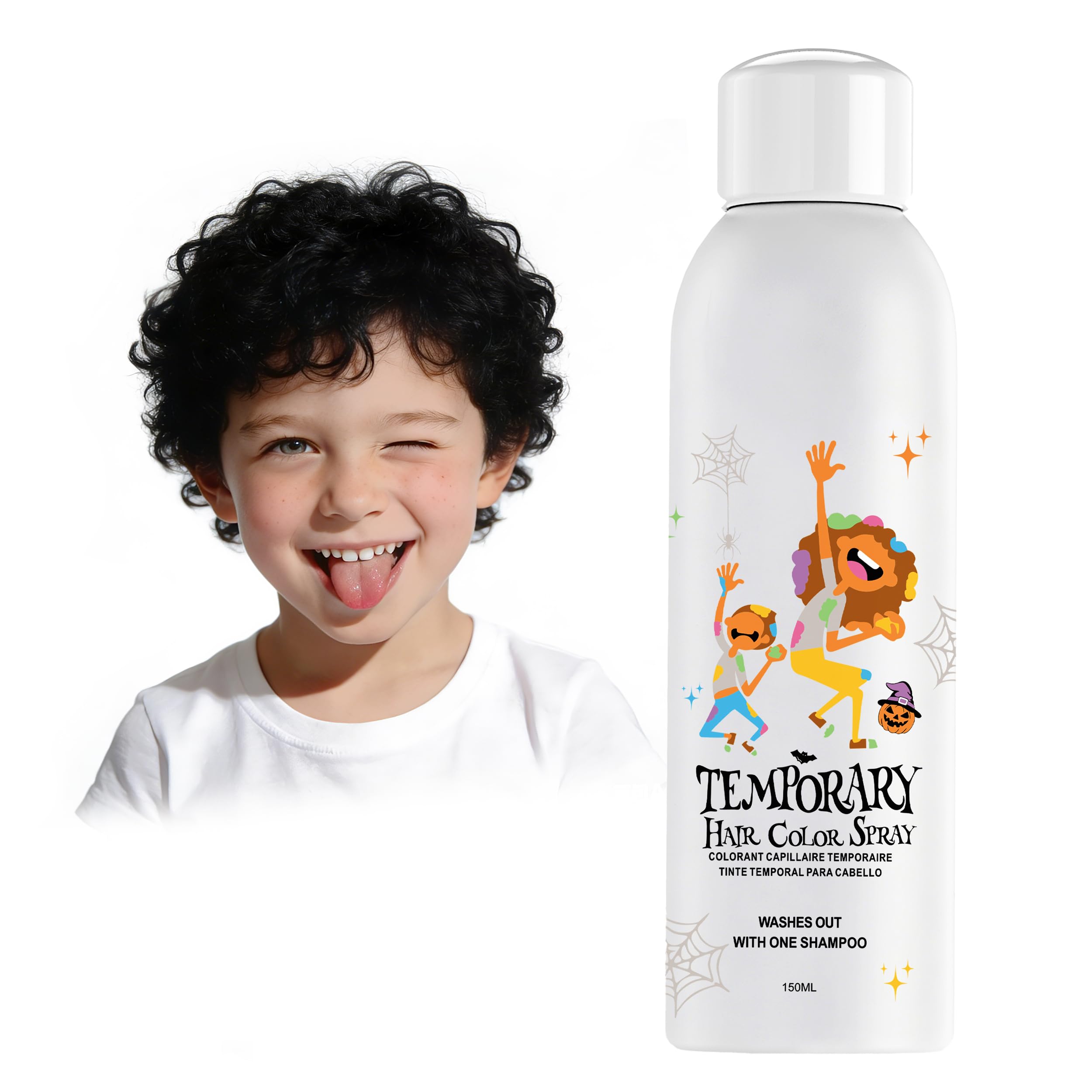 Temporäre Haarfarbenspray, 150ml- Sofortige & Auswaschbare Haarfarbe für Teens, Frauen, Männer - Schnelles Styling für Cosplay, Halloween, Weihnachten, Kostümparty