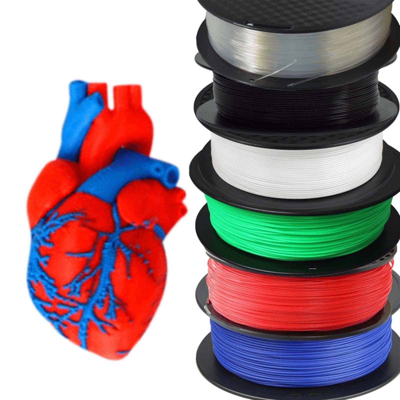 3D-Druckerfilament 1 Rolle/kg,75 mm PLA-Filament, Vakuumverpackung, 3D-Drucker(Green)