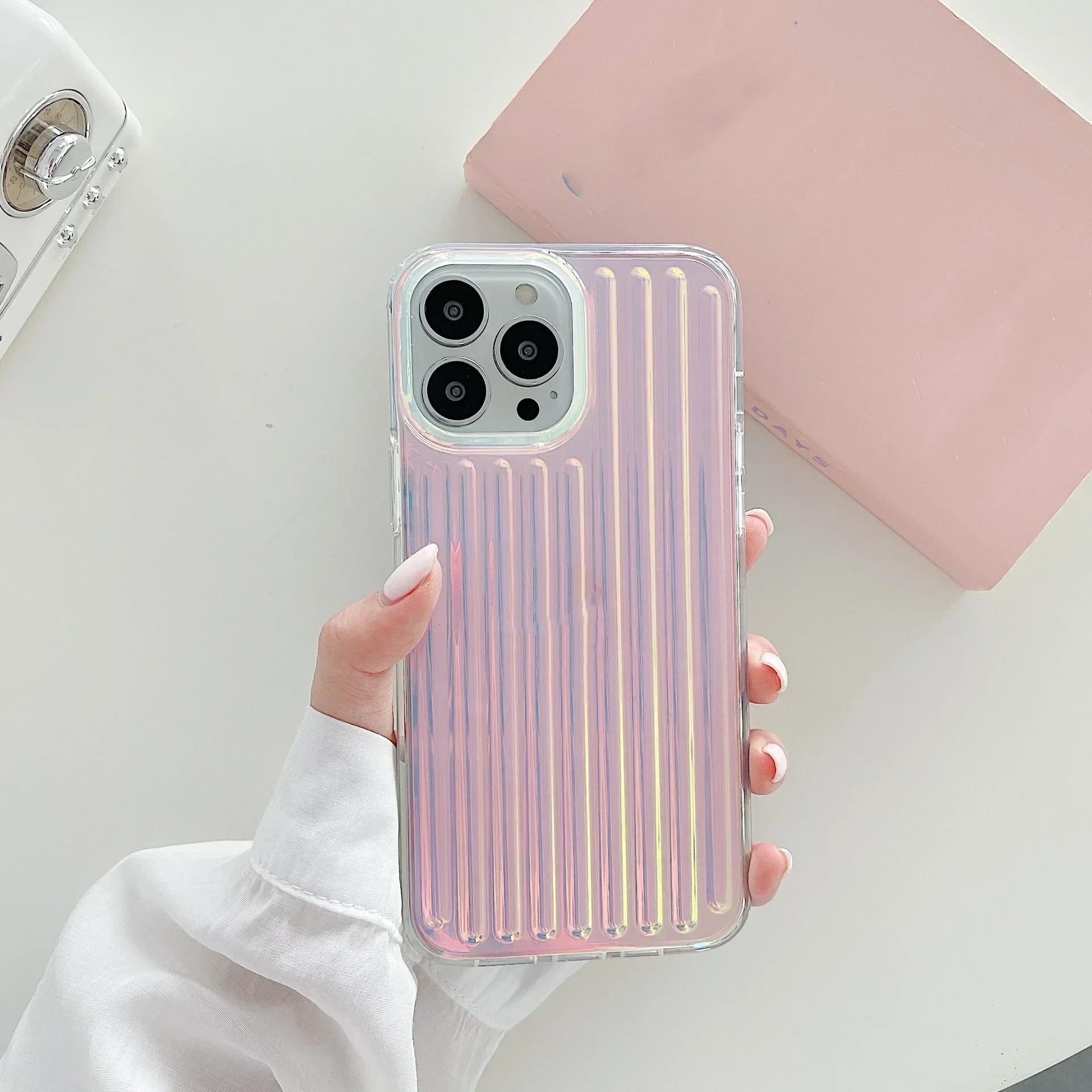 Coque de luxe dégradé laser pour iPhone 13 Pro Max pailletée - 7