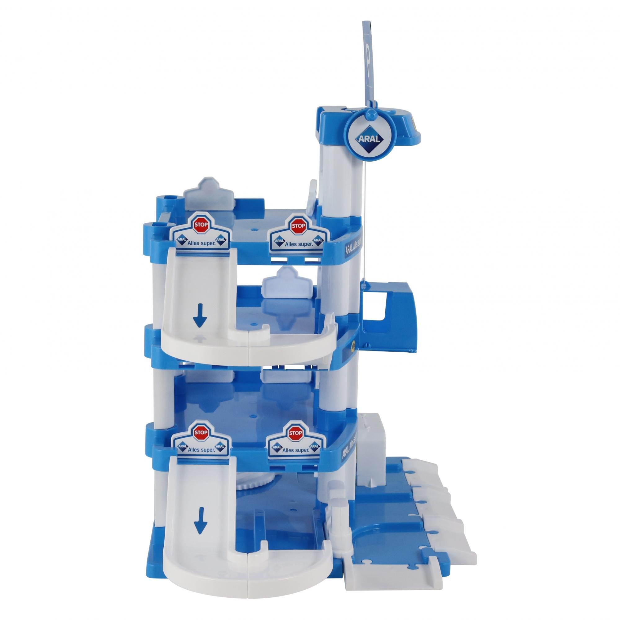 Wader Quality Toys 46086 Parkgarage 4 Ebenen ARAL