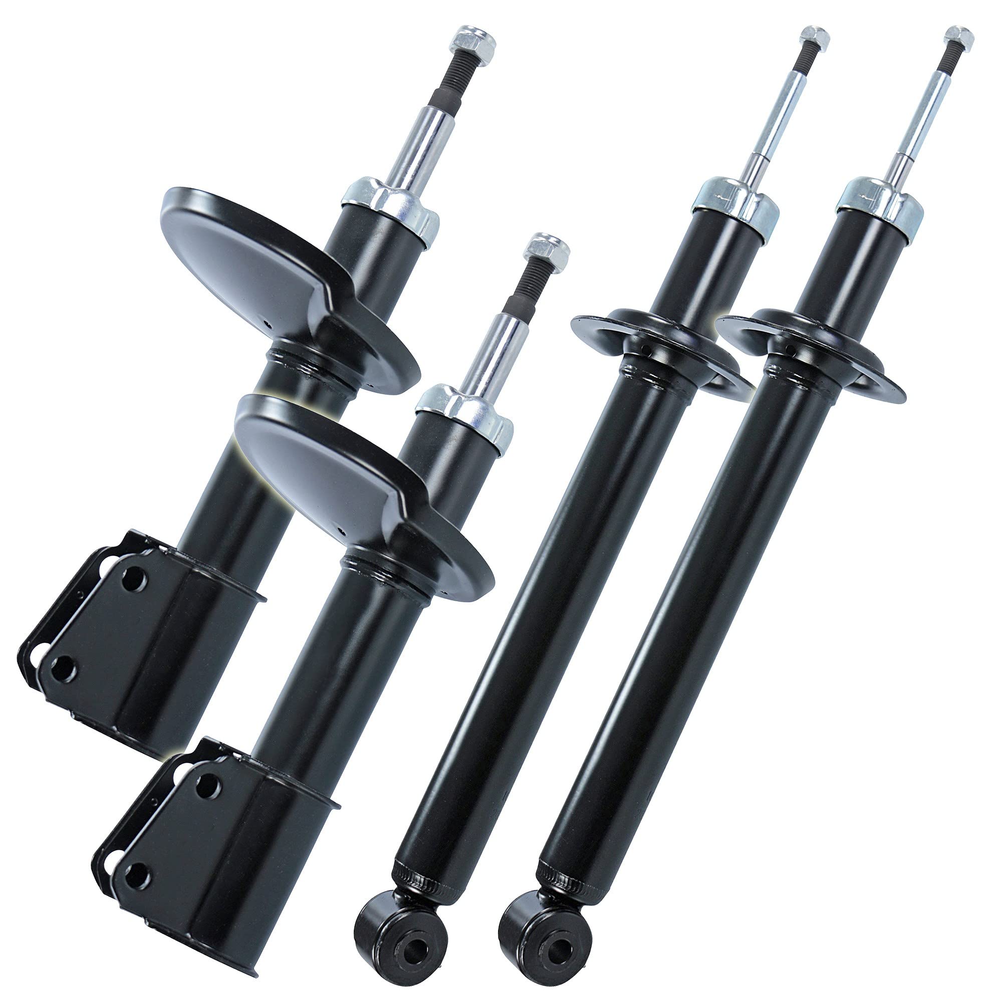 BESTPRICE 4x Presión de gas amortiguador delantero y trasero puntal, compatible con AUDI A6 C5 (4B2), A6 C5 Avant (4B5), SKODA SUPERB I (3U4), VW PASSAT B5 (3B2) (3B5), PASSAT B5.5 (3B3)(3B6)